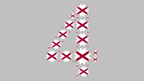 el número cuatro de alabama.