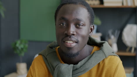portrait of a smiling young man