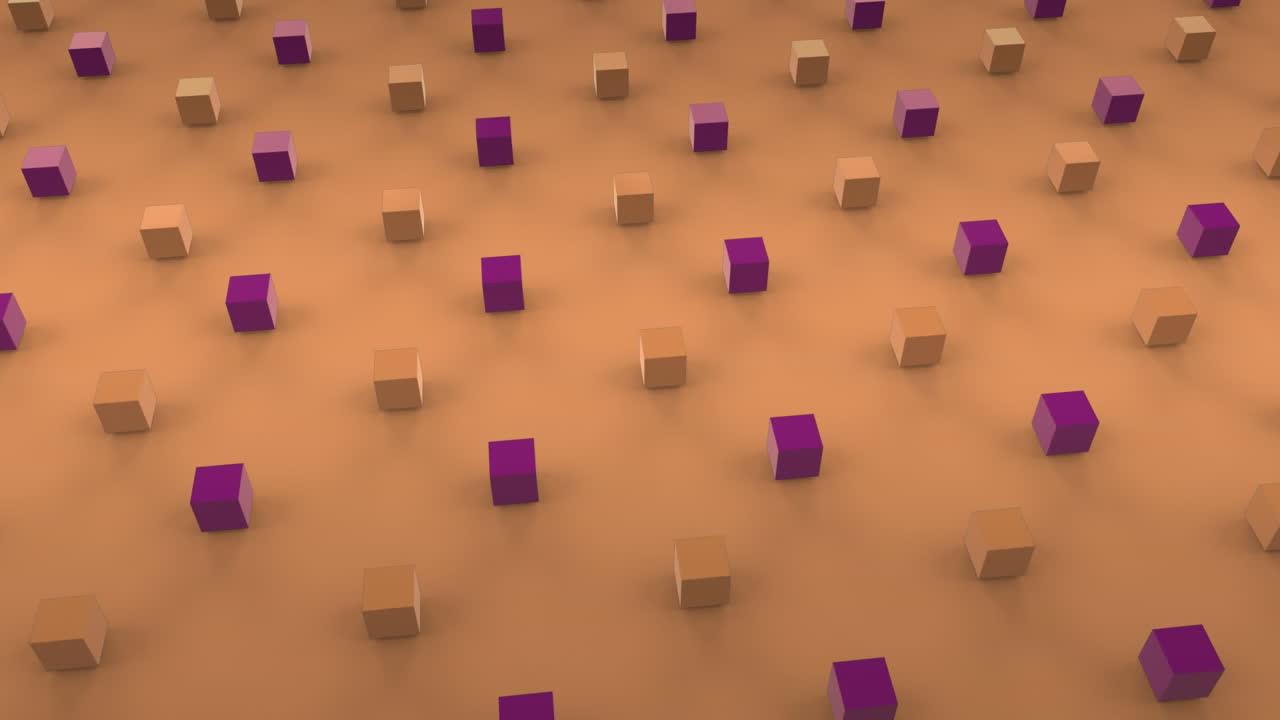 formas abstractas 3d en formación en movimiento