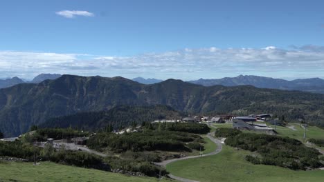 Pan-over-Steinplatte-Wilder-Kaiser-Chiemsee-Winklmoosalm-Tyrolean-Alps