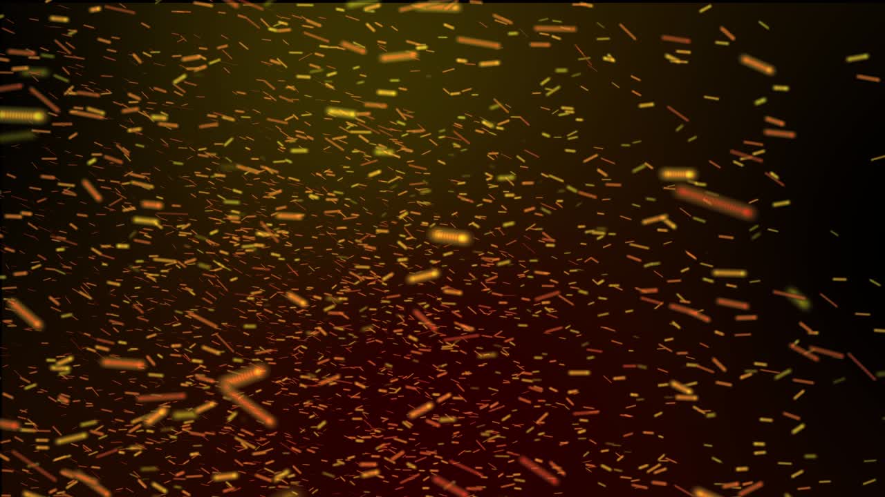 animación de bucle de partículas de fondo negro con chispas