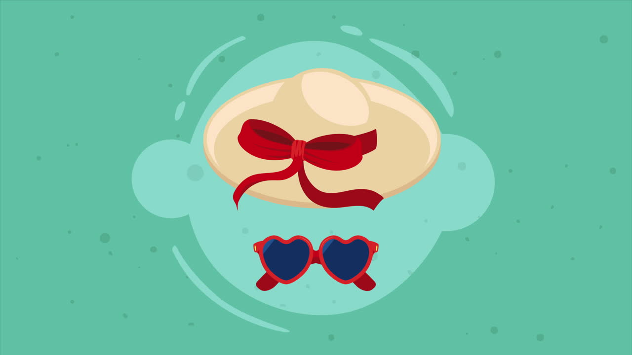 관광 모자  액세서리 애니메이션