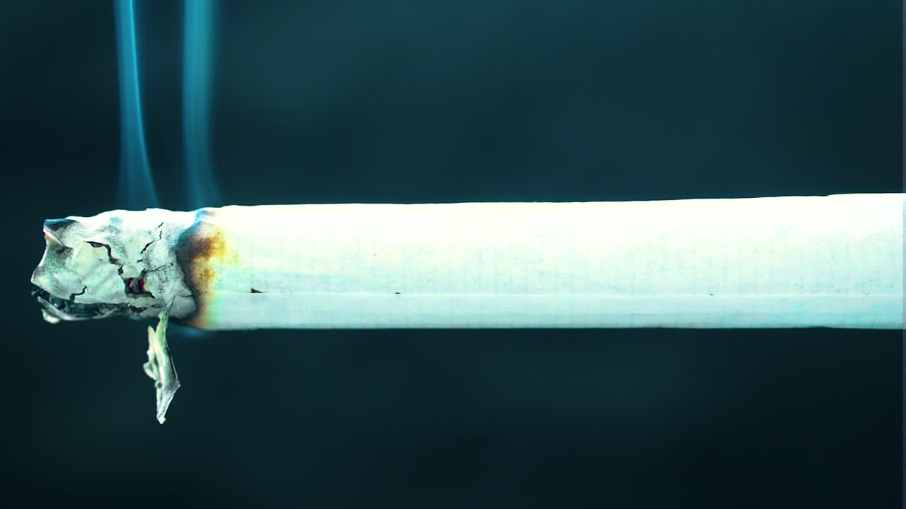 Close-up of a Burning Cigarette