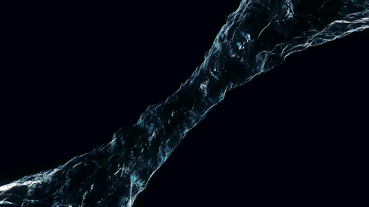 물과 같은 액체 흐름은 소용돌이 또는 토네이도로 회전합니다. 액체의 흐름은 회전하고 소용돌기를 형성합니다. 어두운 배경에서 흐르는 물의 소용돌이는 검은 배경에서 액체 순환을 합니다.