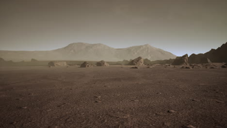 martian desert landscape