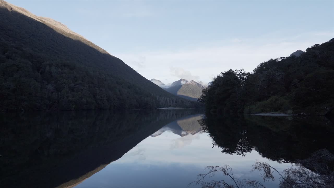 Scenic Lake Reflection with Mountains