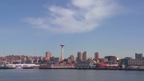 tomas desde el ferry que cruza el puerto cerca de seattle, washington