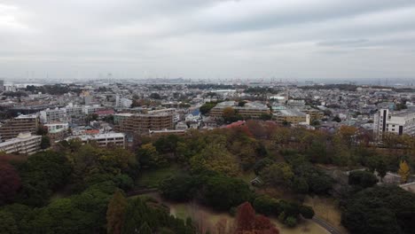 Vista-Aérea-Del-Horizonte-En-Yokohama