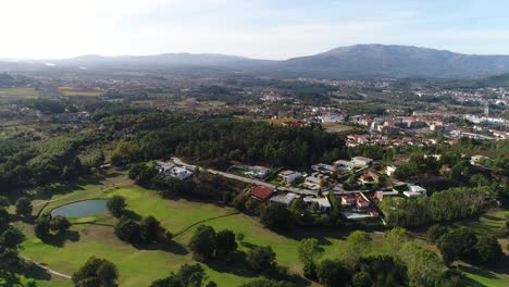 stunning green golf course aerial view