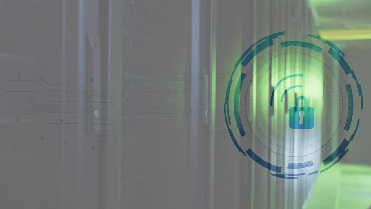 락의 애니메이션과 컴퓨터 서버를 통해 디지털 데이터 처리