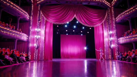 ballet performance on a grand stage