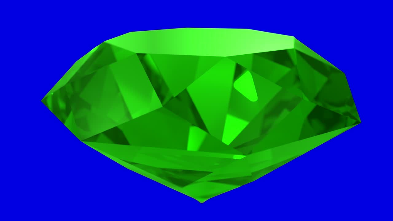 에메랄드 녹색 보석 - 스핀 웨딩 배경 루프 4k