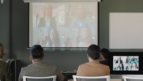 reunión de negocios por videoconferencia