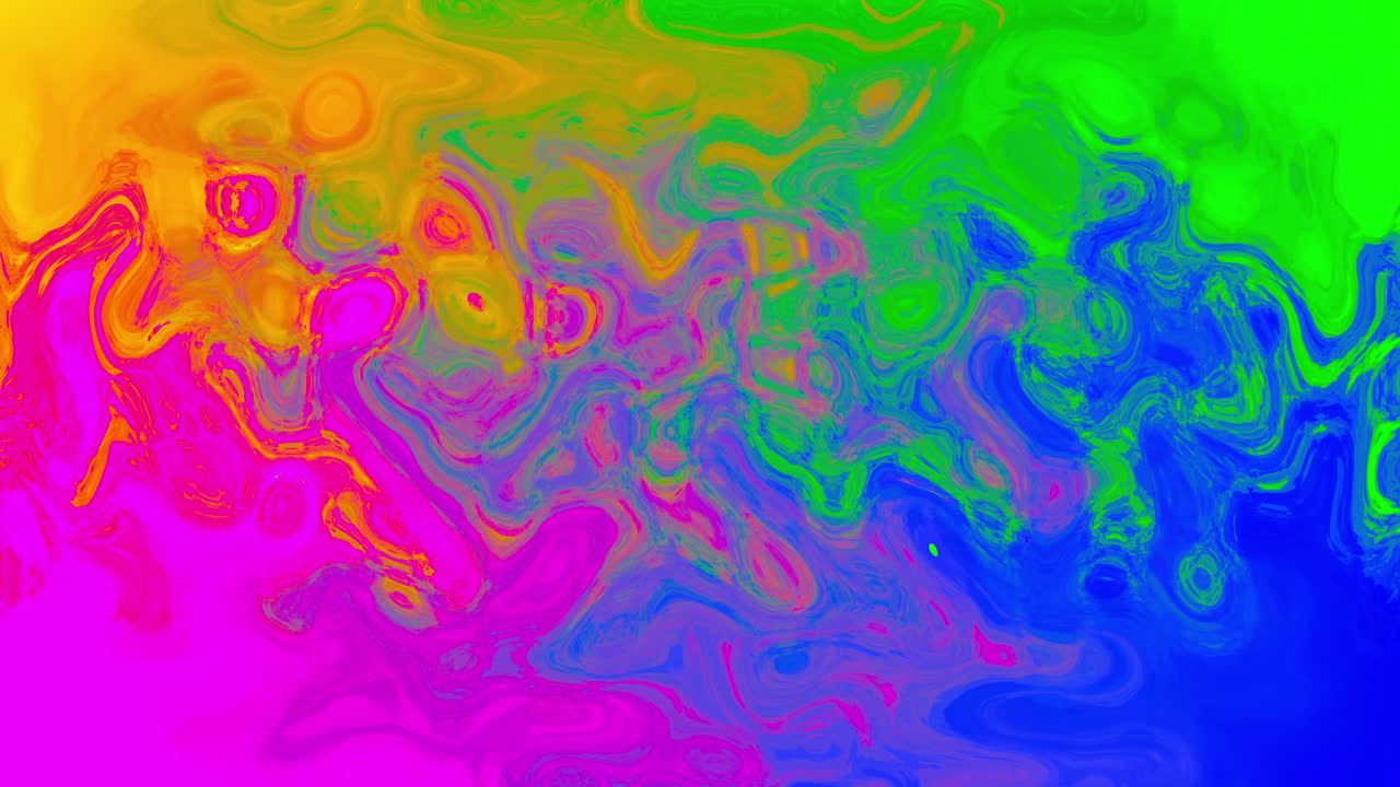 Animación de fondo en movimiento con olas multicolores