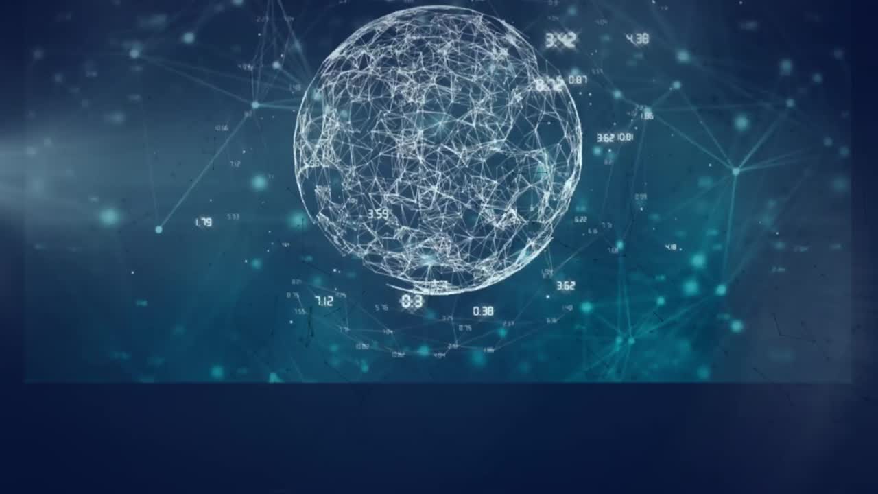 Animation of data processing over moving shapes