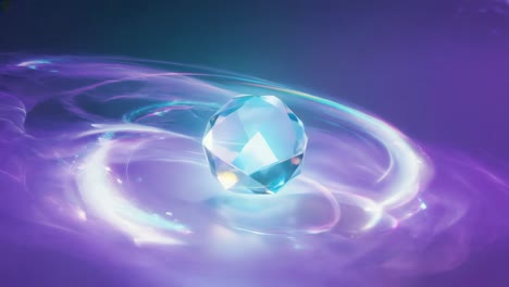 mystical crystal orb amidst radiant cosmic energy