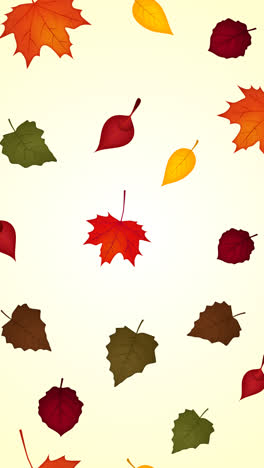 An-animation-of-a-Autumn-decorative-background-flat-design