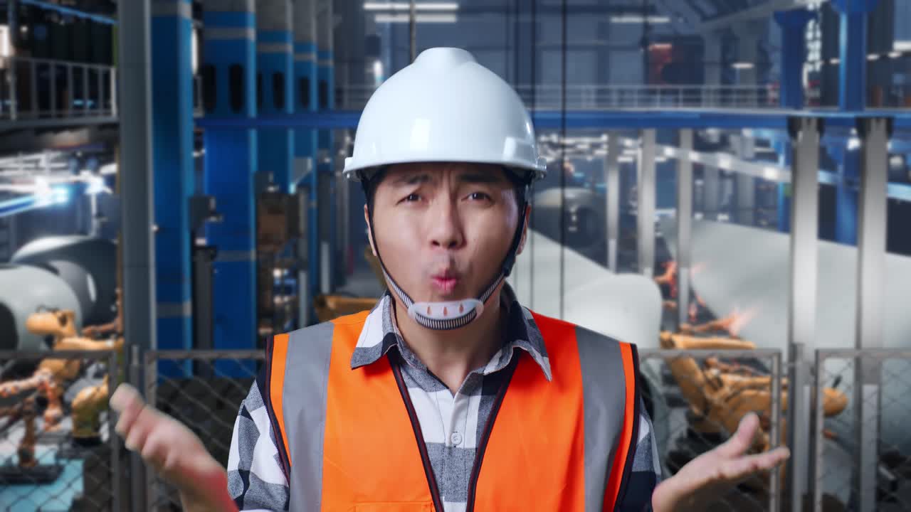 좌절 된 공장 노동자