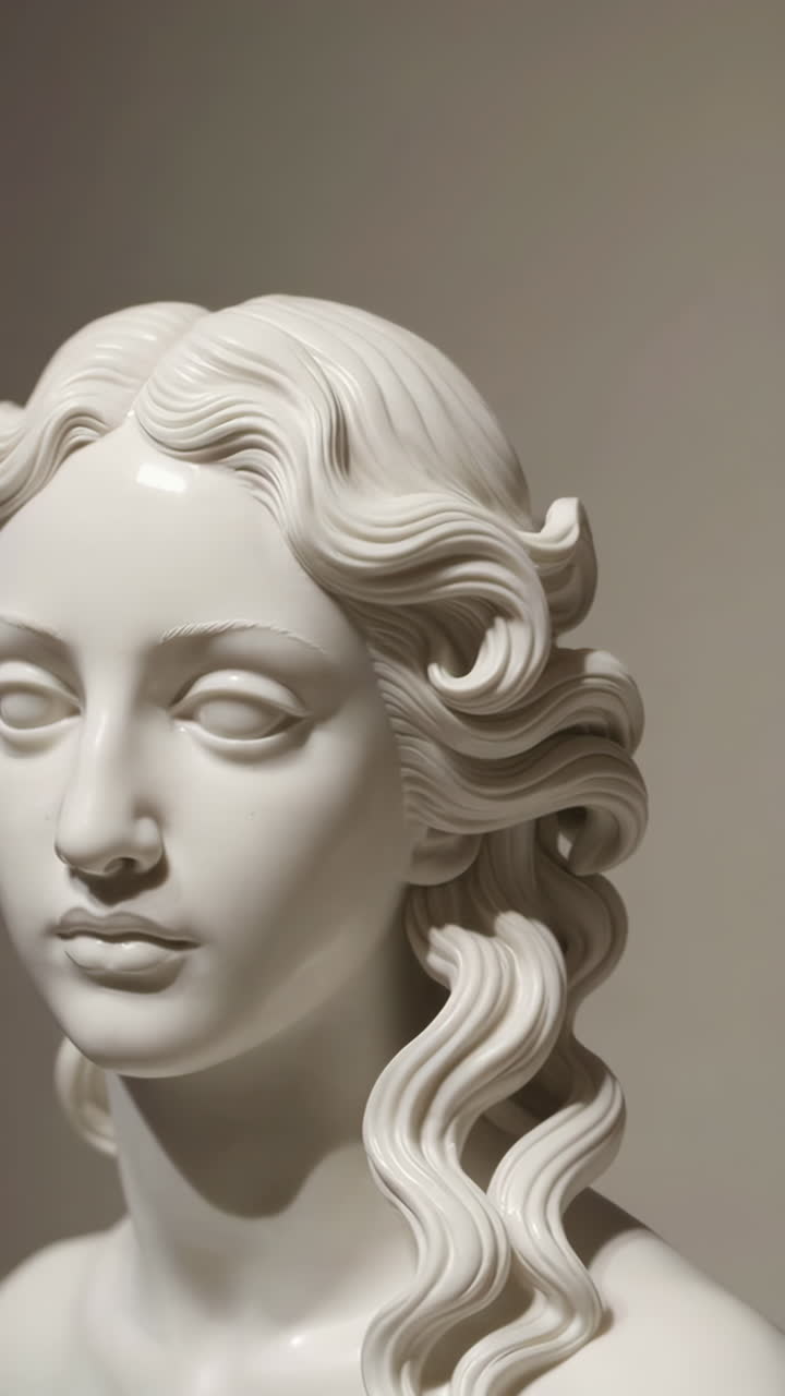 Classical White Bust Sculpture