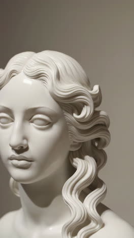 classical white bust sculpture