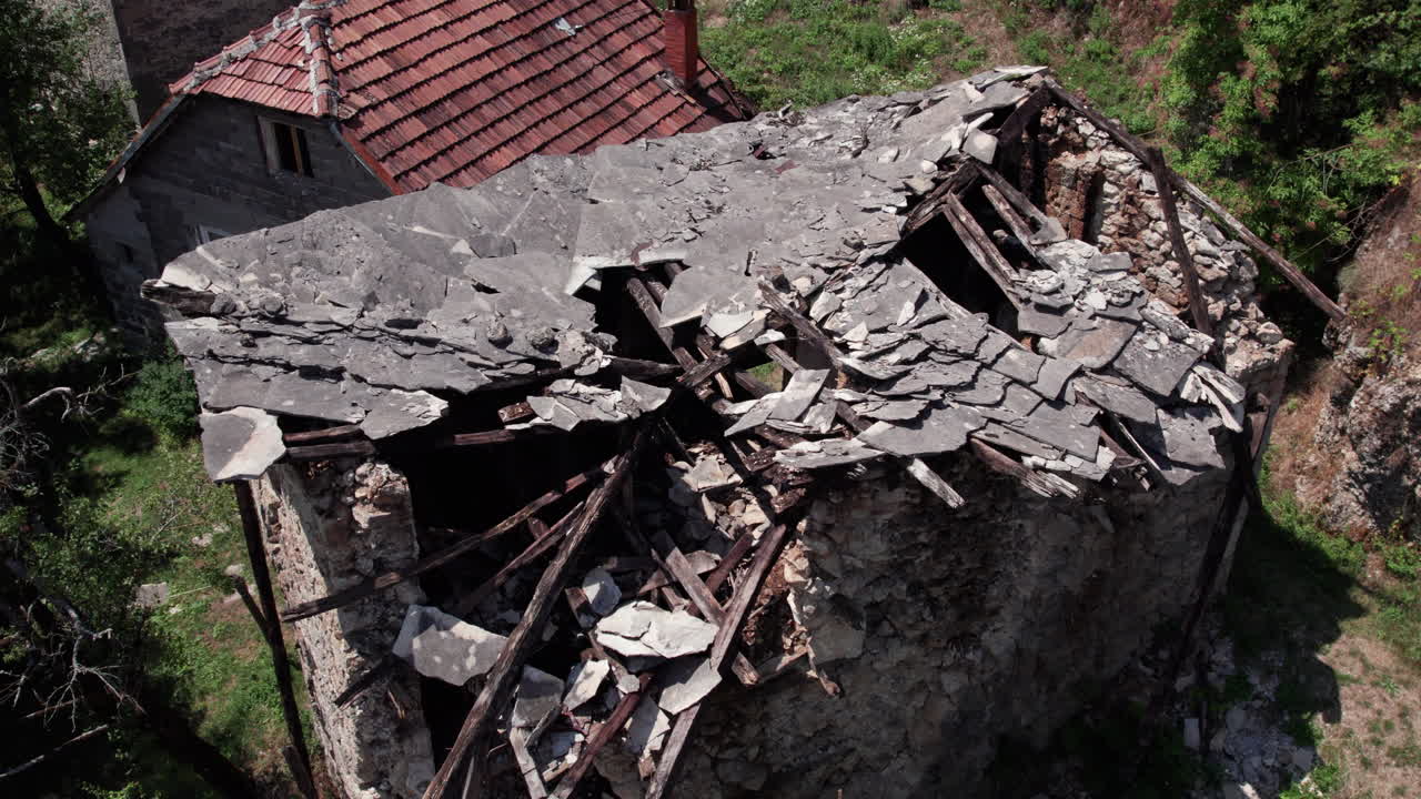 Ruin of an old stone house