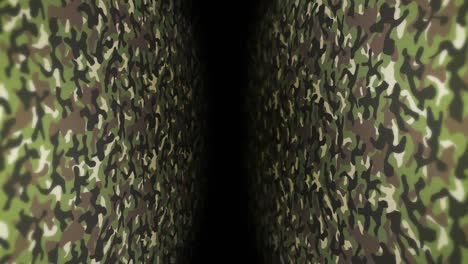 green camouflage pattern background. military uniform concept. abstract line and wave texture. loop animation.