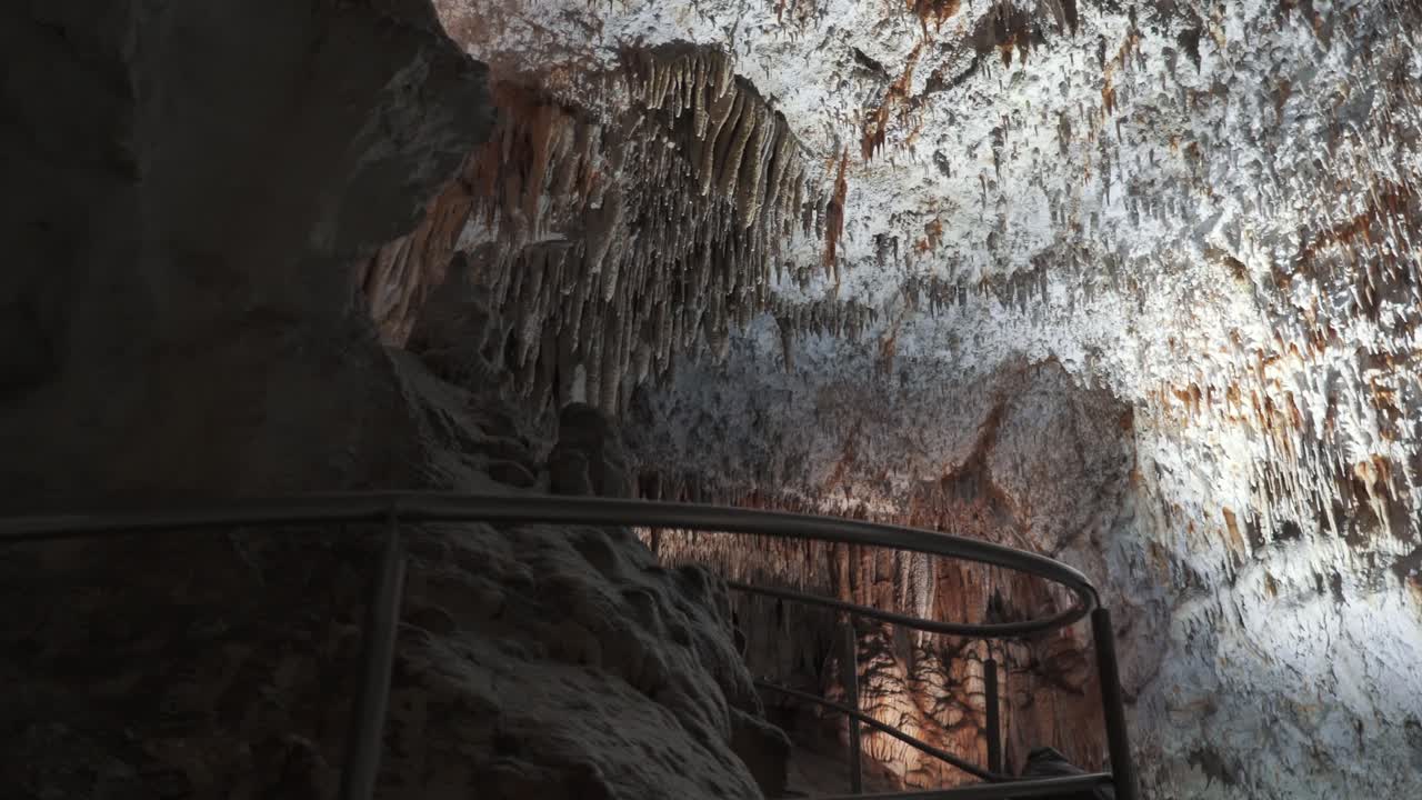 Demanovska Cave Of Liberty In Low Tatras Slovakia With Stalactites Stalagmites And Underground Waterfall Lake Most Visited Cave In Slovakia Natural Limestone Formations Captured In Cinematic 4K
