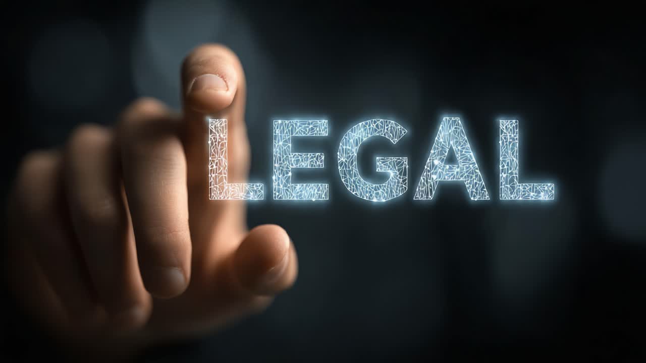 Futuristic Representation of Legal Concept with Touch Interactivity Highlighting the Importance of Law and Justice in Digital Age