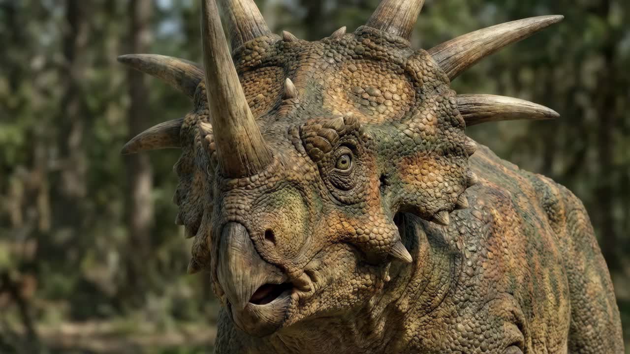 Styracosaurus Dinosaur Portrait