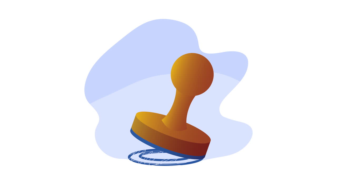 animación del servicio postal con sello