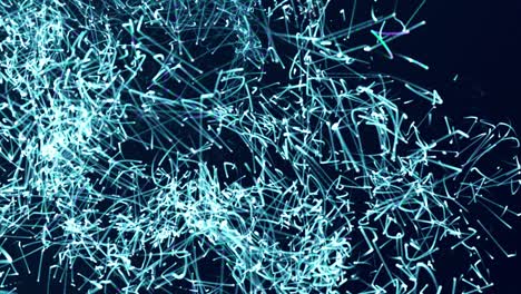 abstract blue particles background animation