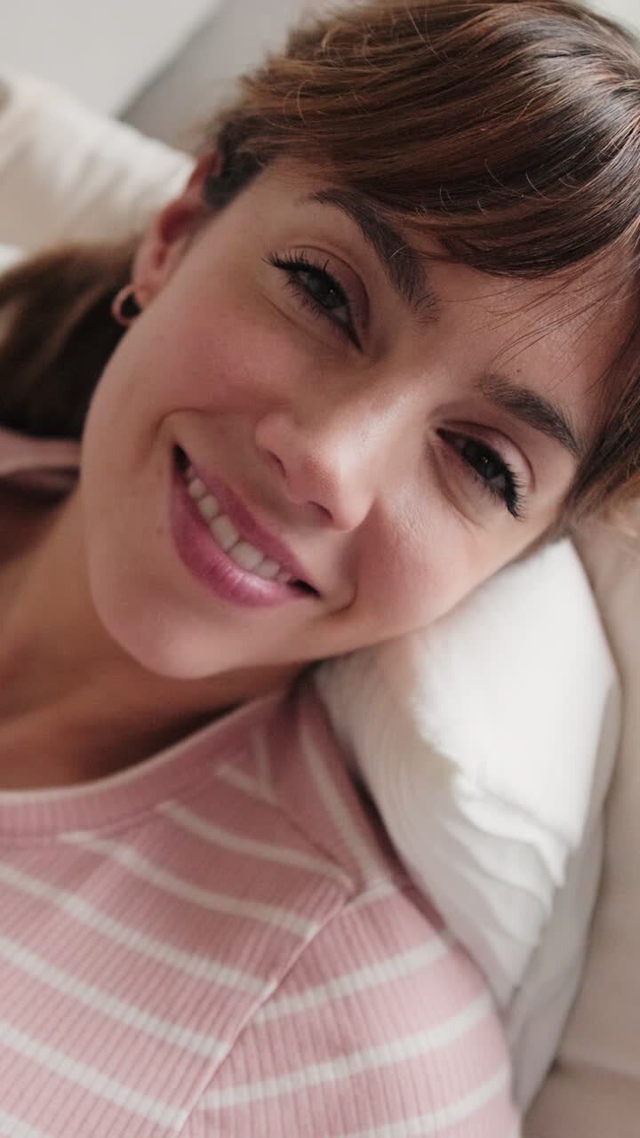 Happy Couple Relaxing Together At Home