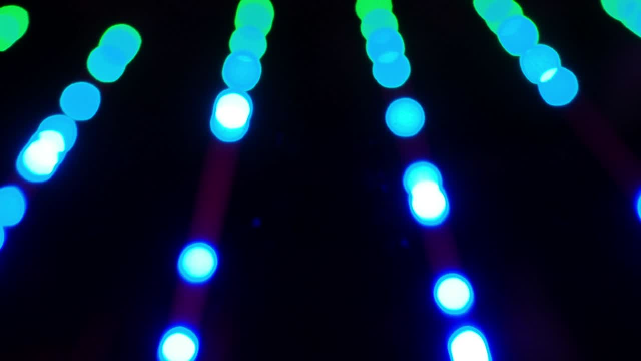 Farve sløret bokeh neonlys