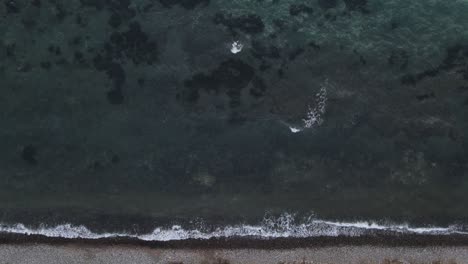 A-topdown-view-of-a-beach-after-the-sunset