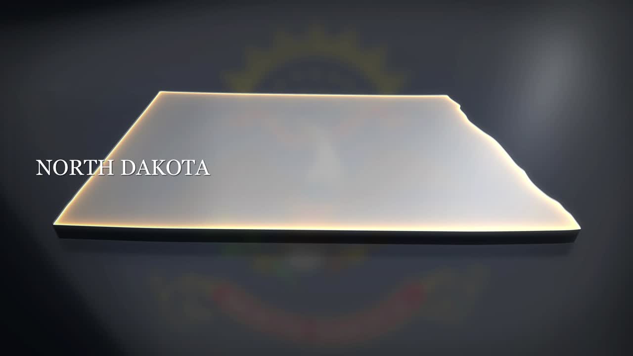 3d-анимационная карта северной дакоты