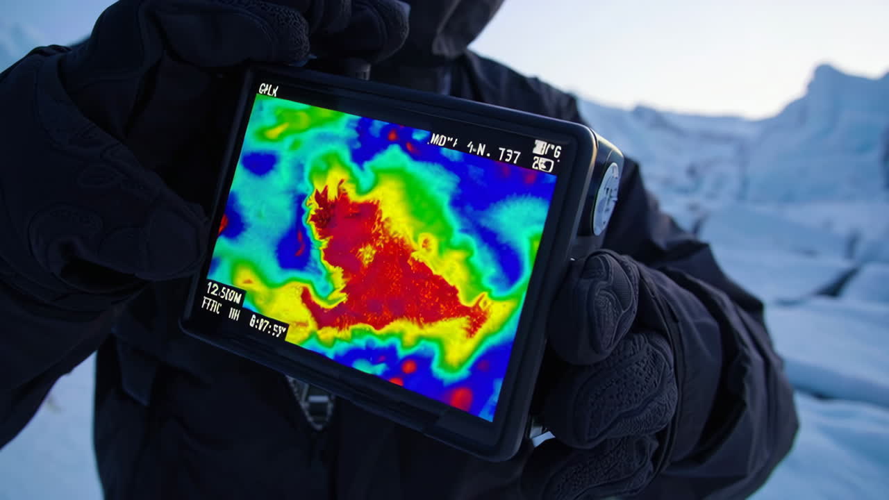 Glacier Thermal Imaging