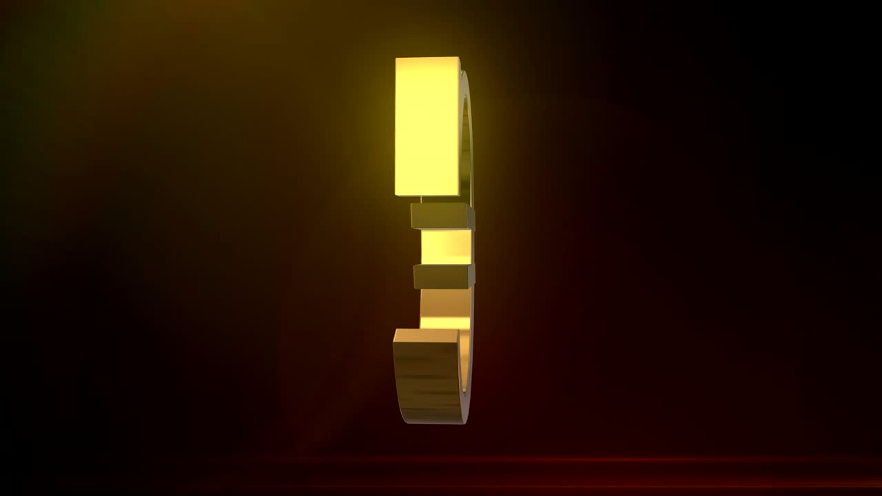 Shiney Spinning Euro Sign