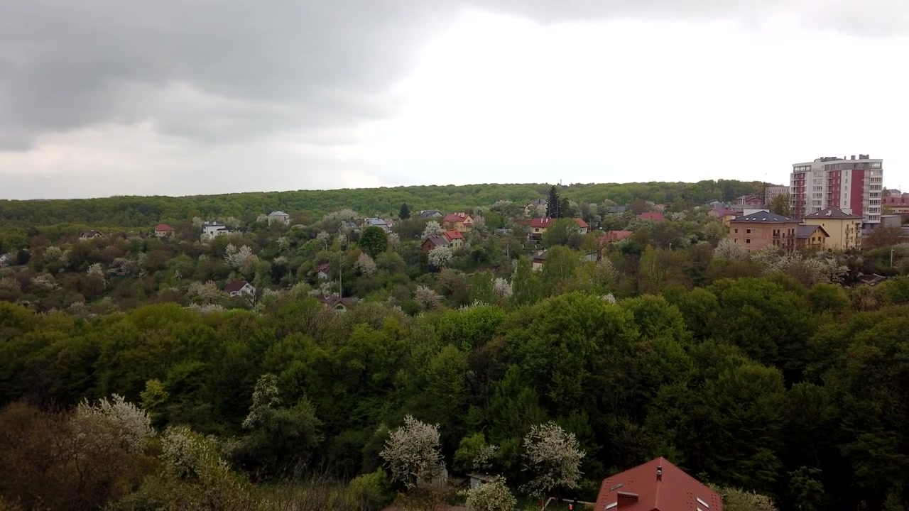 Clouds in the sky. Time lapse.