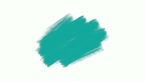 Splashing-green-art-paint-brushes-on-white-gradient