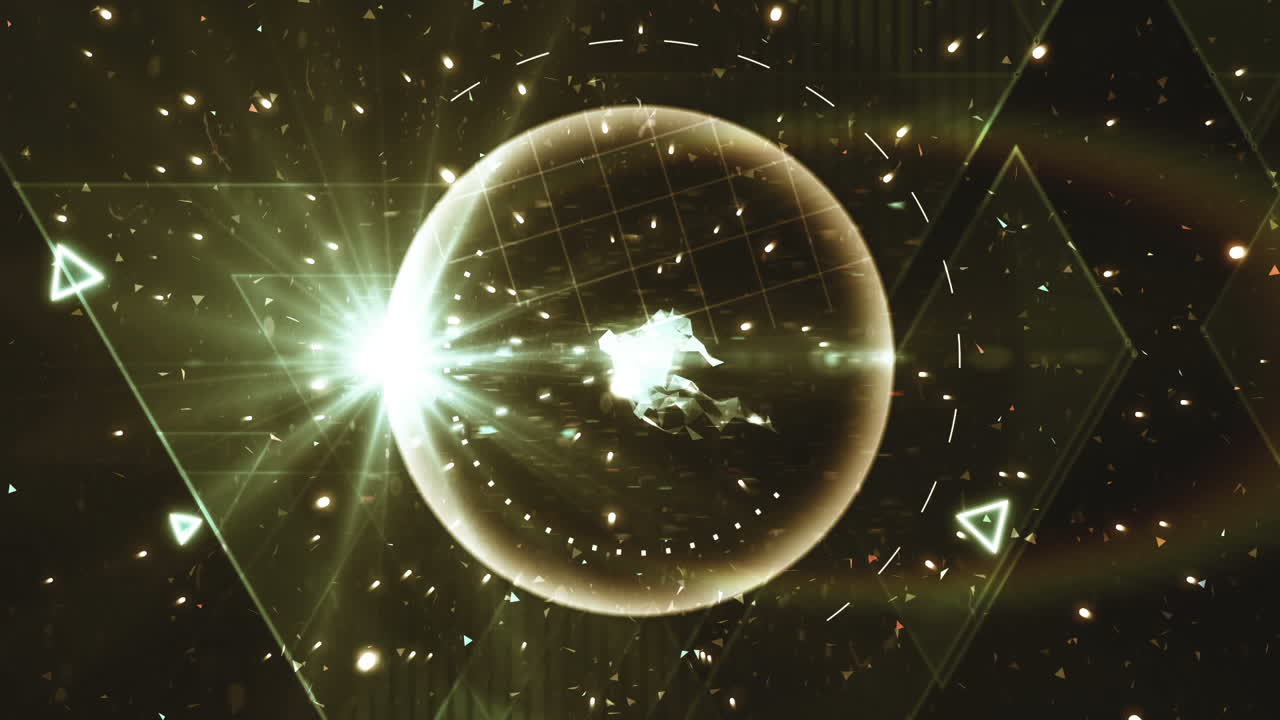 기하학과 빛으로 우주 여행