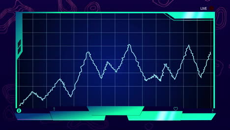animación del procesamiento de datos en pantalla