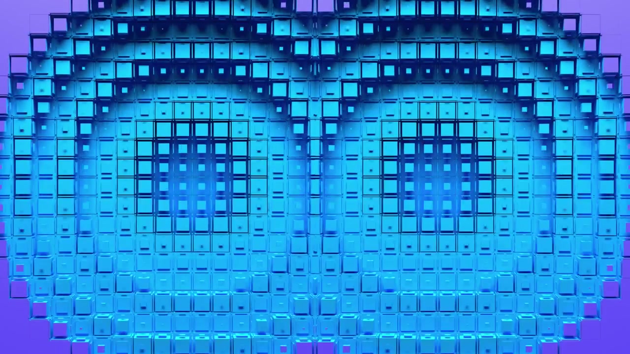Zwei kreisförmige Voxel-Löcher