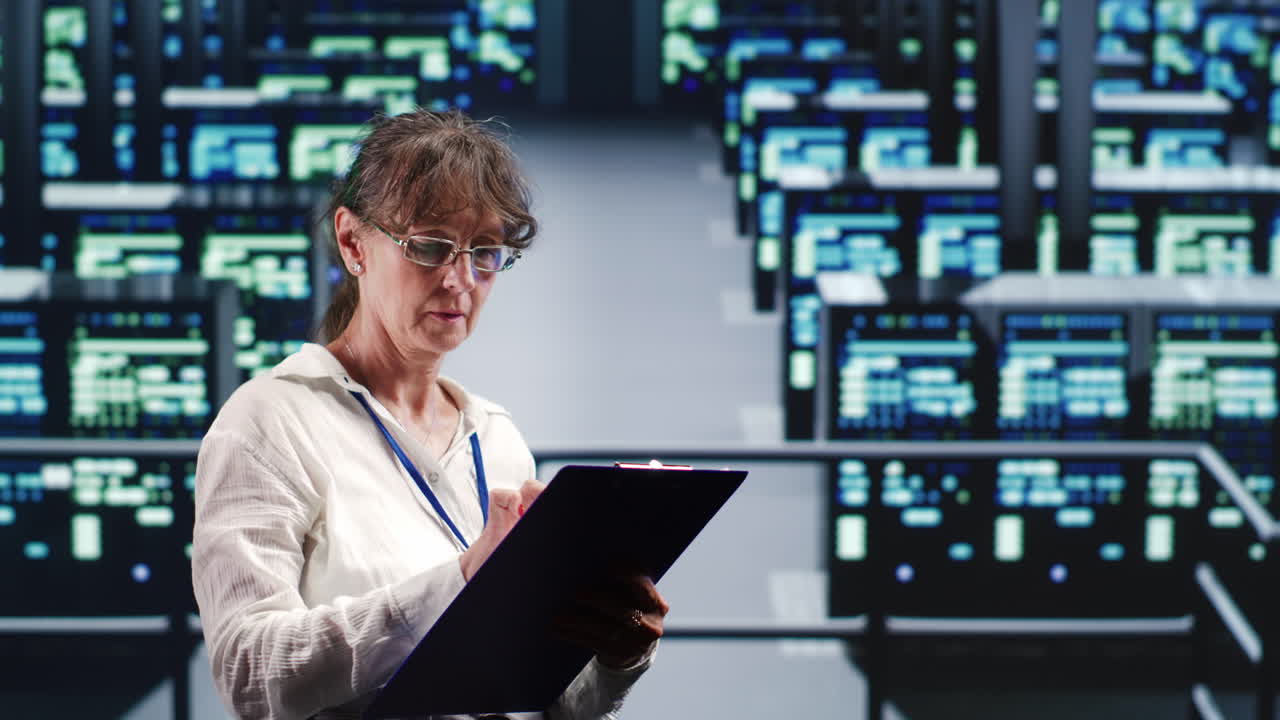 servicio de mantenimiento haciendo actualizaciones regulares del servidor