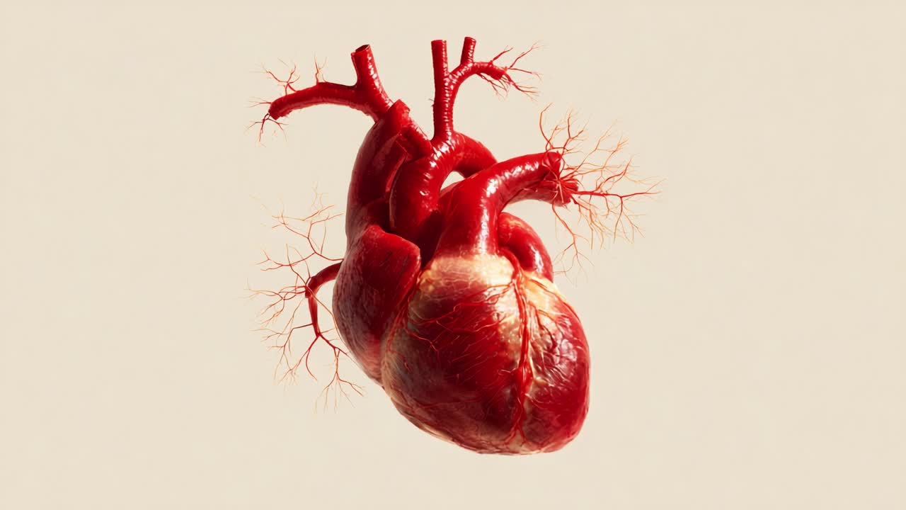 A Detailed Exploration of the Human Heart: Structure, Function, and Anatomy Illustrated through Realistic 3D Imagery to Understand Its Complex Biological Mechanisms