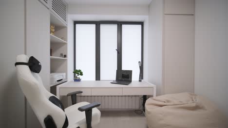 interior of cozy bedroom in modern design