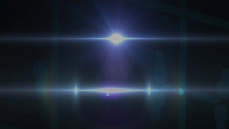Animazione di una rete di connessioni luminose