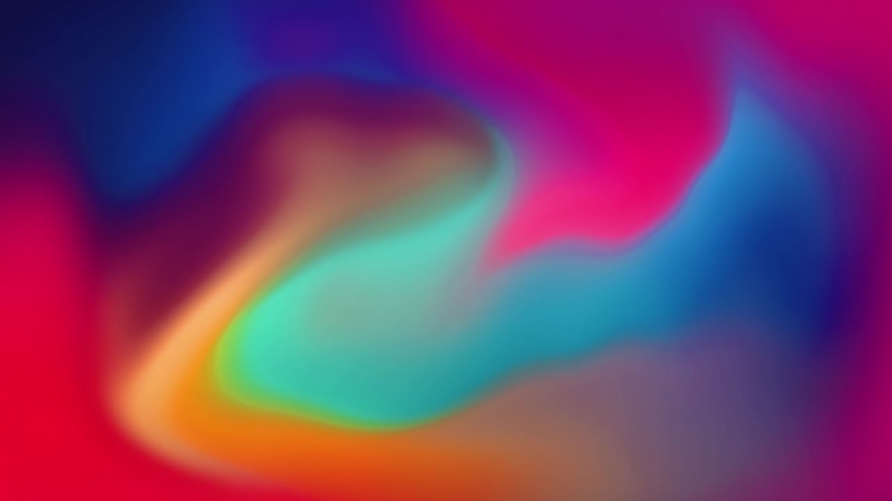 fondo de animación de bucle de seda de gradiente y onda líquida de colores abstractos.