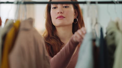 a woman customer shopping for luxury