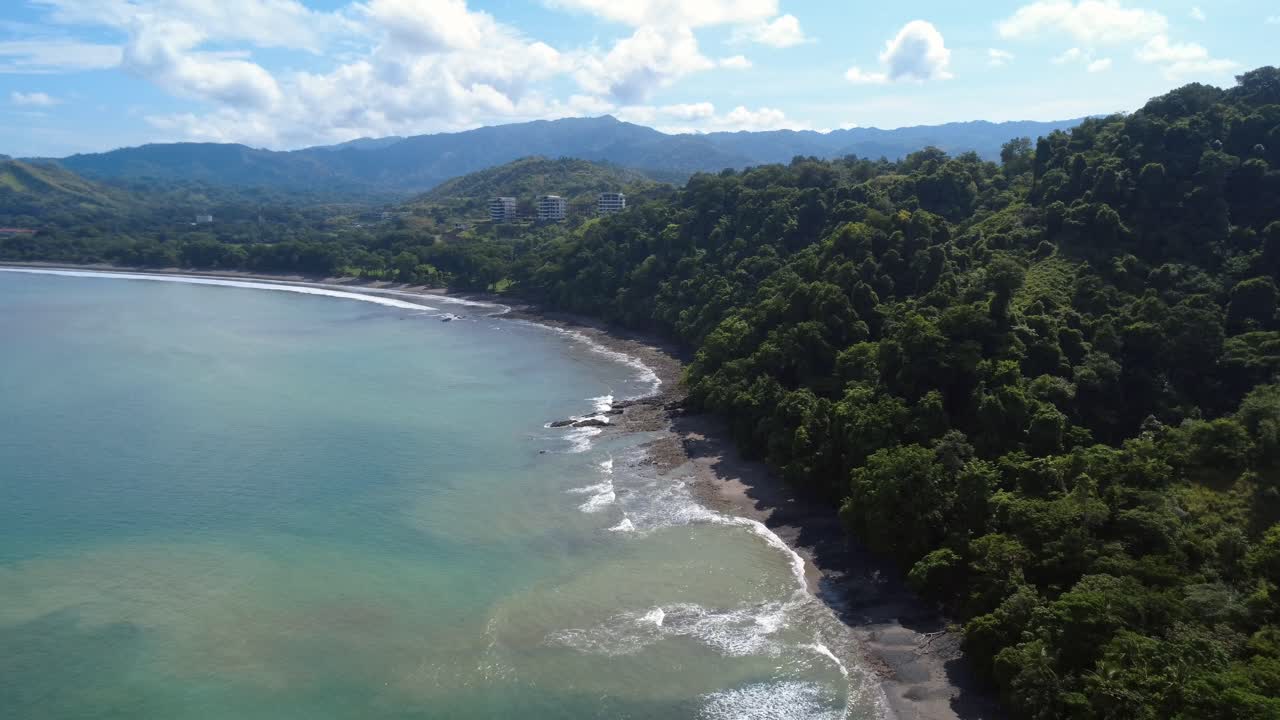 Modern Resorts and Hotels Overlooking a Tropical Jungle Coastline in Costa Rica