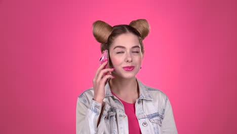 Teenage Girl Talking on Phone